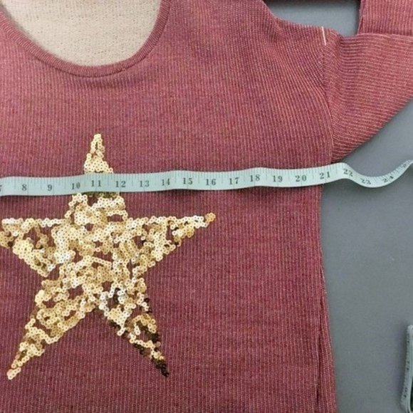 Sequin Star Women's Sweater - Picture 7 of 10